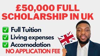 £50,000 Fully Funded Scholarship in LONDON, UK 2024