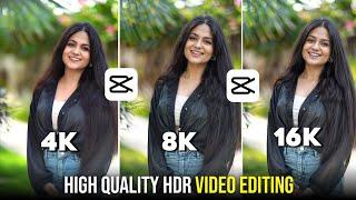 Trending 4K, 8K, 16K, Video Editing In Capcut | Ultra HD Quality Video Editing In Capcut