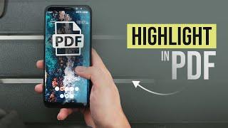 How to Highlight PDF in Android (tutorial)