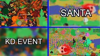Santa visits mopeio and brings presents! / Multiple KD events / mope.io