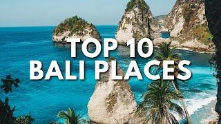 TOP 10 Places To Visit In Bali | Travel Video