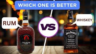 Whiskey vs Rum: Which is better I Health benefits I Taste I Rum and Whiskey Brands I