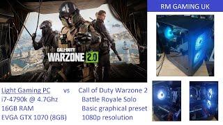 Light Gaming PC (i7-4790k & GTX 1070 8GB) plays Call of Duty Warzone 2