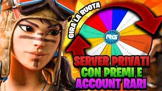 REGALO RICARICA E SKIN! SERVER PRIVATI  ACCOUNT RARI PER ABBONATI E DONATORI! Live Fortnite ITA