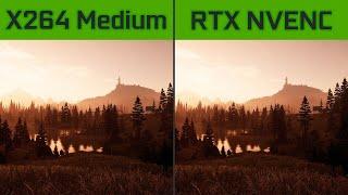 X264 Medium vs RTX NVENC - Comparison