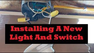 Wiring In A New Light And Switch Off Of An Existing Light