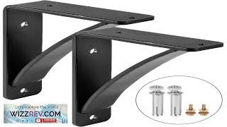 VEVOR 2 Pack Steel Shelf Brackets Heavy Duty Hand Welded Steel Brackets Review