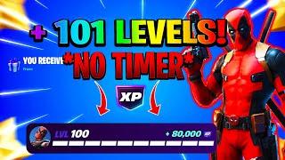 *No Timer* FORTNITE SUPER XP MAP to LEVEL UP FAST! (100% LEGIT) 