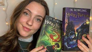 ASMR Harry Potter Book Collection ️ (tapping, page turning, whisper reading)