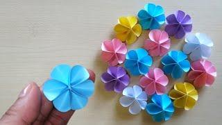 How to make simple paper flower | Cute flower paper | Paper Crafts