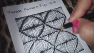 How to draw PUFF KİSS tangle pattern?