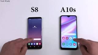 SAMSUNG A10s vs S8 Speed Test Comparison