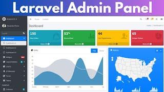 Laravel Admin Panel with Admin LTE - Free Package with installation steps
