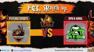 PSYCHO CHAMPIONS LEAGUE PCL TEAM 1 WEEK 2 MATCH 2 | PSYCHO ESPORTS VS DPB K-ARMA