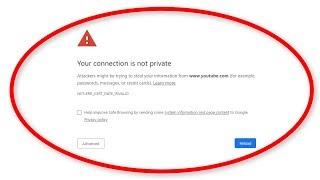 How To Fix Your Connection Is Not Private || NET::ERR_CERT_DATE_INVALID || Google Chrome Error