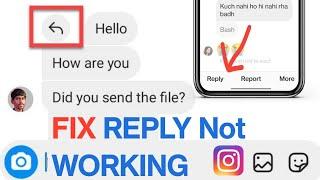 Instagram Reply to Specific Message Not Working | Instagram swipe reply not working 2024