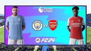 Manchester City vs. Arsenal - PREMIER LEAGUE 24/25 - 2024 Full Match 4K - FC 24