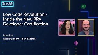 Low Code Revolution - Inside the New RPA Developer Certification