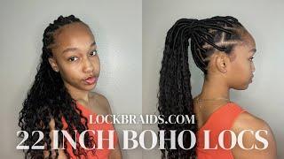 LOCKBRAIDS HAIR CROCHET BOHO LOCS INSTALL | EASY AND BEGINNER FRIENDLY | JAYDA SYMONE