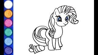 How to draw Rarity Unicorn from My Little Pony