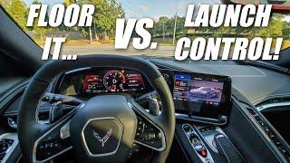 How Much FASTER is Launch Control on The C8 Corvette?