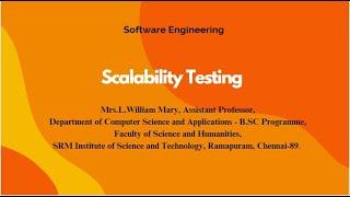 Software Engineering - Scalability Testing