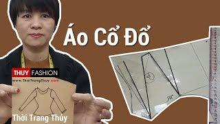 Cách thiết kế và Ráp áo cổ thuyền đổ Vải co giãn