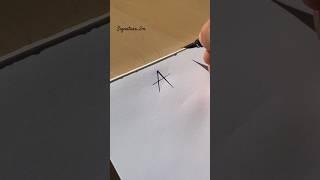 How to sign the letter A?️