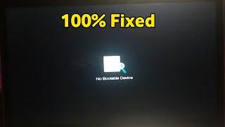 How To Fix "No Bootable Device" ||Acer | Hp | Dell