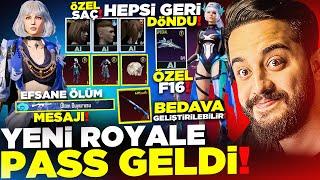 SONUNDA YENİ ÖZEL ROYALE PASS GELDİ! TÜM NADİR SAÇLAR DÖNDÜ! EFSANE GELİŞTİRİLEBİLİR SİLAH! PUBG Mob