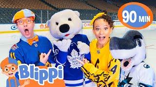 Blippi and Meekah's NHL Hockey and Ice Vehicle Adventure! | Educational Videos for Kids