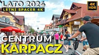 Karpacz - Lato 2024 Spacer 4k po Centrum Karpacza, Deptak podczas Polish Bike Week