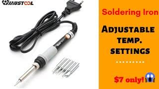 Soldering Iron with Adjustable temperature settings | Worth Buying?