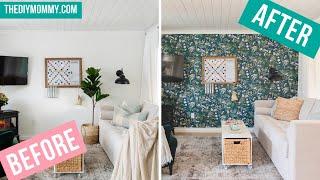 How to Install Peel & Stick Wallpaper to transform your room in minutes!