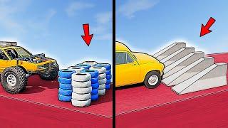 Vehicles VS Different types of Bumps in BeamNG.drive
