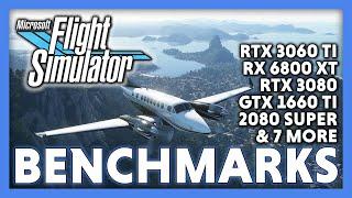 Microsoft Flight Simulator 2020 Benchmark | 12 GPUs | 1080p 1440p 4k Sim update 5