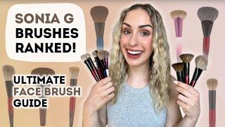 SONIA G ULTIMATE FACE BRUSH GUIDE & RANKING | MAKEUP BRUSHES & THEIR USES for BEGINNERS,BEST BRUSHES