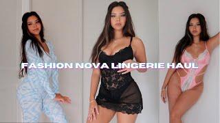 FASHION NOVA LINGERIE AND PAJAMA HAUL | TIANA MUSARRA