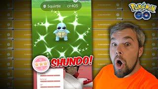 SHUNDO Sunglasses Squirtle Caught! It took *THIS* many researches to get it! (Pokémon GO)
