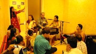 Shri Suresh WadkarJi takes class in Ajivasan UAE