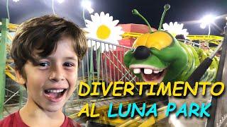 Giostre al Luna Park per Bambini: Autoscontri, Brucomela Vlog Vacanza!