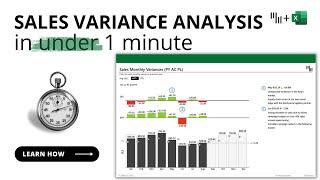 Track Sales Performance with Ease: Create Monthly Variance Report in Excel Using Zebra BI Template