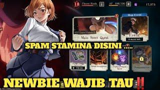 NEWBIE WAJIB TAU‼️ TIPS SPAM STAMINA  JUJUTSU KAISEN PHANTOM PARADE