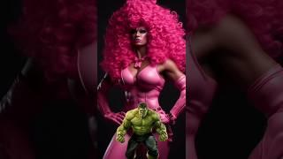 Avengers wife in Barbie style | All characters️ #marvel #avengers #dc #shorts