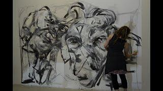 Für Dunja Hayali und Emma . Live Painting Performance 2018