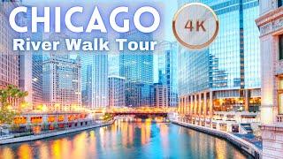 Downtown Chicago Riverwalk Virtual Tour 4K