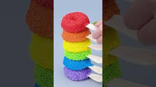 Satisfying Sprinkle  Rainbow Donut Recipes #shorts