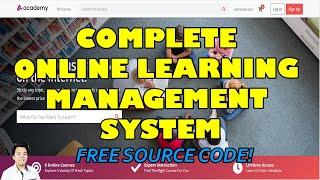 Complete Online Learning Management System using PHP/MySQL | Free Source Code Download