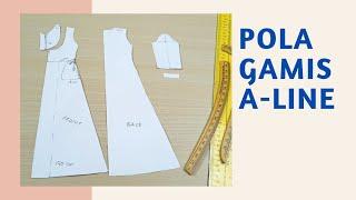 POLA GAMIS A-LINE TERUSAN