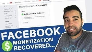 How I Recovered My Facebook Monetization